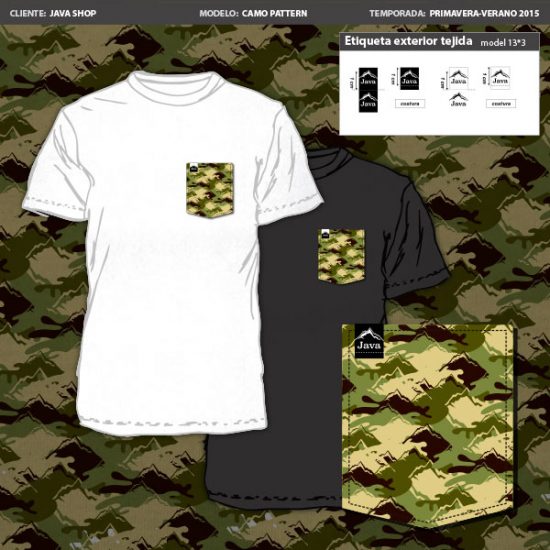 java shop mountains pattern- tshirt design kinana